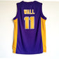 John Wall High School No. 11 Purple Embroidered Jersey