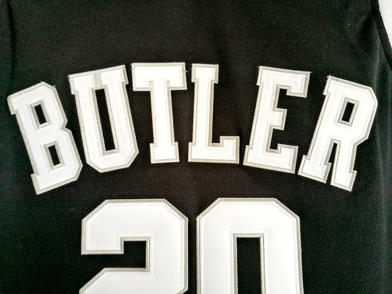 NCAA Butler University No. 20 Gordon Hayward black embroidered jersey
