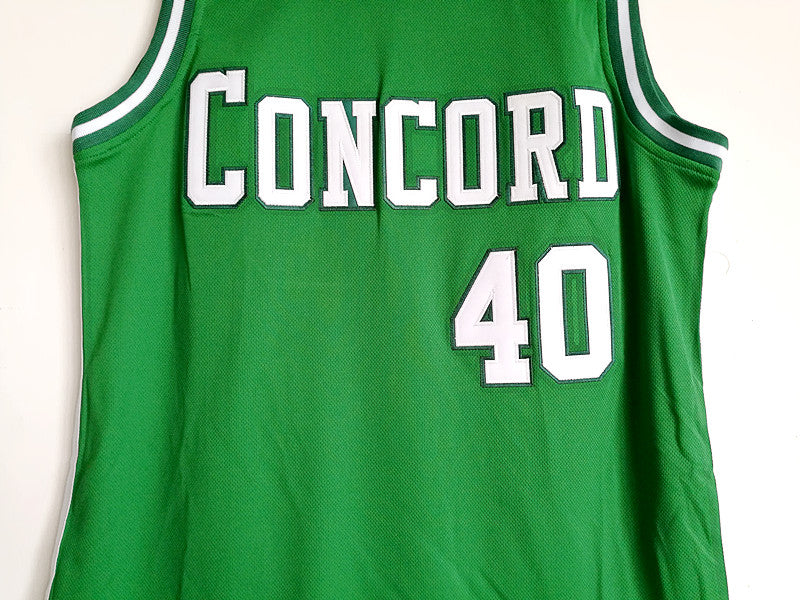 Shawn Kemp Concord, MA High School No. 40 Green Embroidered Jersey