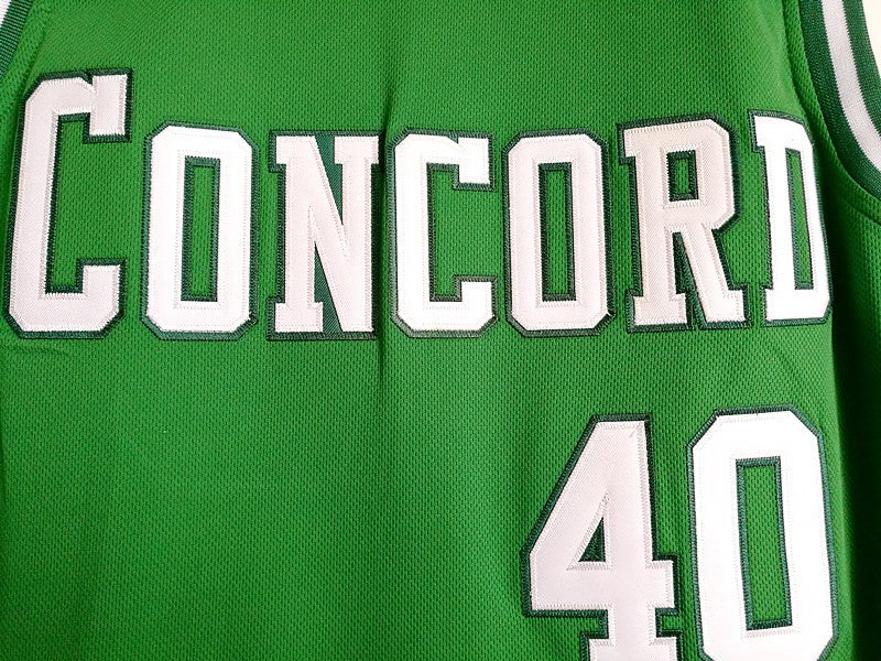 Shawn Kemp Concord, MA High School No. 40 Green Embroidered Jersey