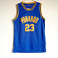 NCAA Punahou School No. 23 OBAMA Obama blue top mesh basketball jersey