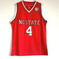 NCAA North Carolina State University No. 4 JR. Smith red embroidered jersey