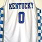 NCAA University of Kentucky No. 0 FOX Fox white basketball jersey