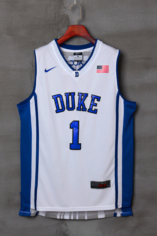 NCAA Duke University No. 1 Irving White Jersey