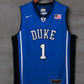 NCAA Duke University No. 1 Irving blue jersey