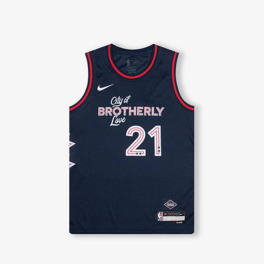 Joel Embiid Philadelphia 76ers 2024 City Edition Swingman Jersey - Black