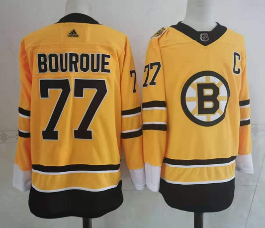 NHL Boston Bruins BOUROUE # 77 Jersey