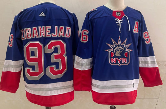 NHL New York Rangers ZIBANEJAD # 93 Jersey
