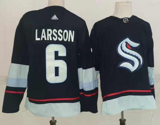 NHL Seattle KRAKEN LARSSON  # 6 Jersey