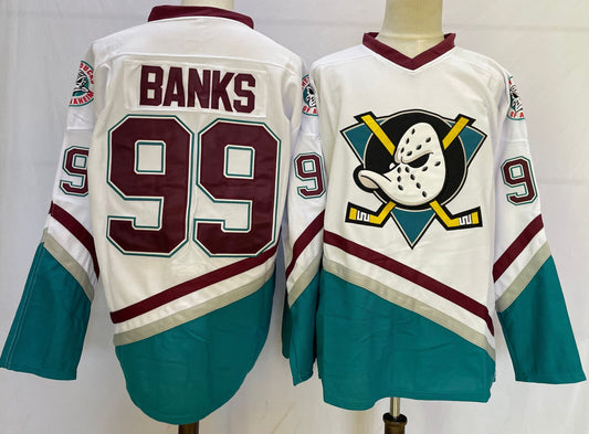 NHL Anaheim Ducks BANKS # 99 Jersey