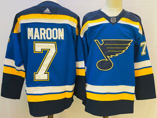 NHL St. Louis Blues MARRON # 7 Jersey