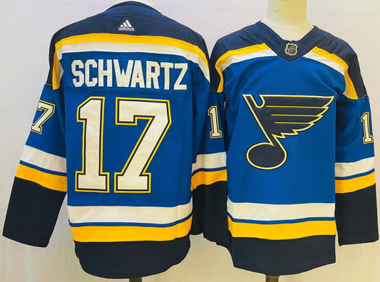 NHL St. Louis Blues SCHWARTZ # 17 Jersey