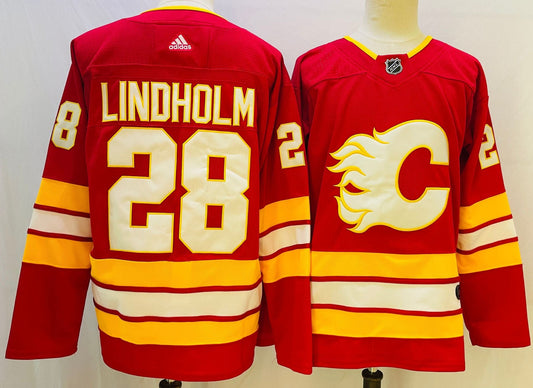 NHL Calgary Flames  LINDHOLM # 28 Jersey