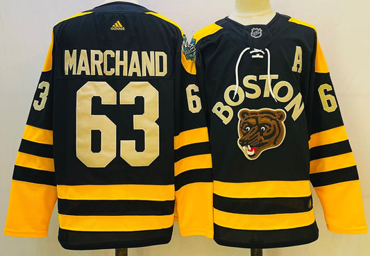 NHL Boston Bruins MARCHAND # 63 Jersey