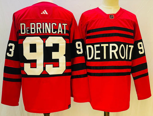 NHL Detroit Red Wings DEBRINCAT # 93 Jersey