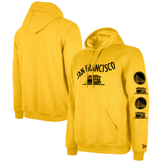 Men's  Gold Golden State Warriors 2023/24 City Edition Pullover Hoodie