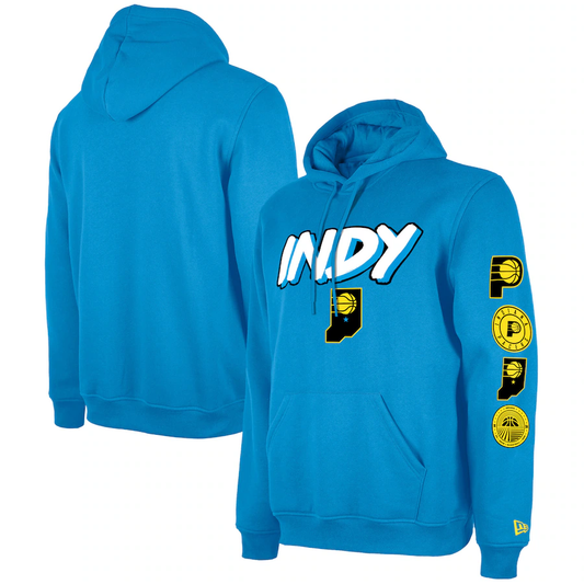 Indiana Pacers   2023/24 City Edition Pullover Hoodie - Blue