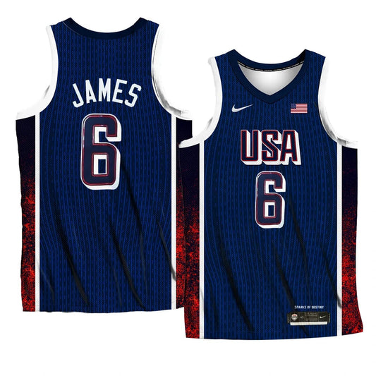 LeBron James Team USA 2024 Olympics Jersey