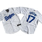 KID Youth Los Angeles Dodgers #17 Shohei Ohtani  Royal White Base Jersey