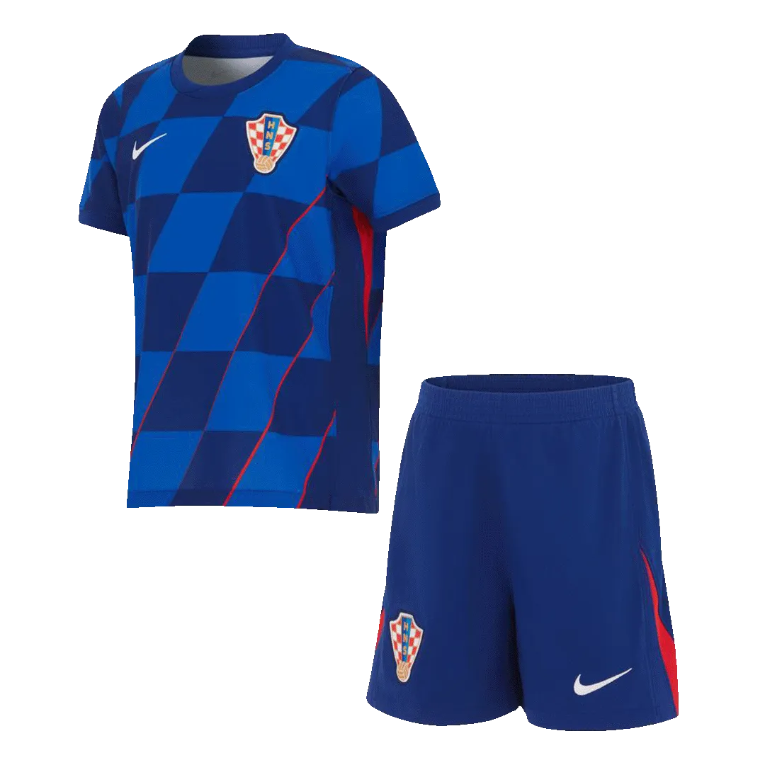 Croatia Away Jersey Kit EURO 2024 Kids(Jersey+Shorts)