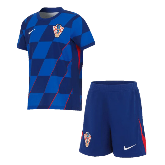 Croatia Away Jersey Kit EURO 2024 Kids(Jersey+Shorts)