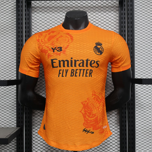 24-25 Real Madrid Y3 Orange Player Edition Jersey