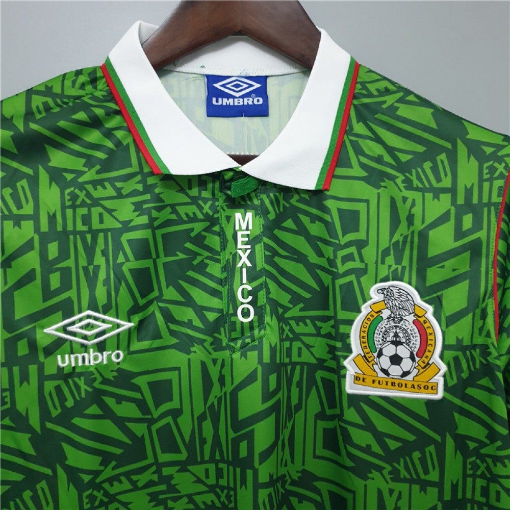 1994 Retro Mexico Soccer Jersey Home