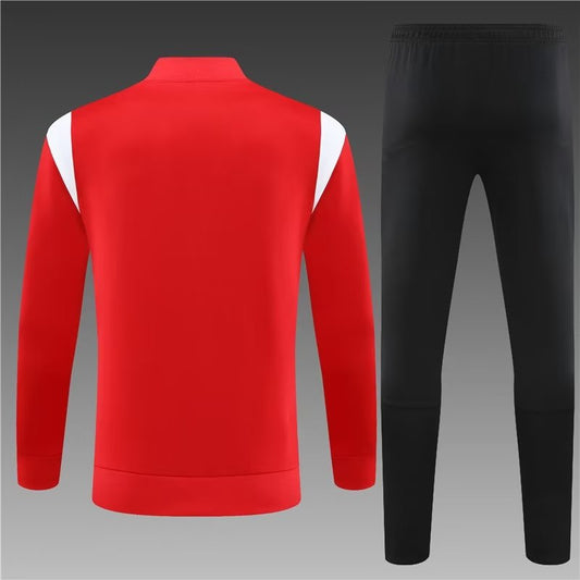 2023/2024 AC Milan Long Zipped Jacket Red Soccer Jersey 1:1 Thai Quality