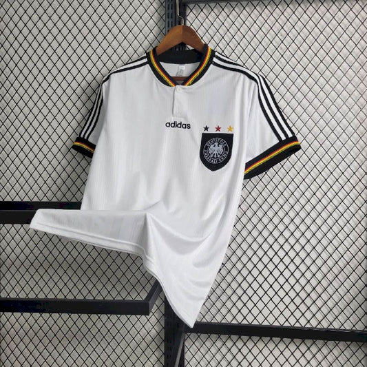 1996 Retro Germany Home Soccer Jersey