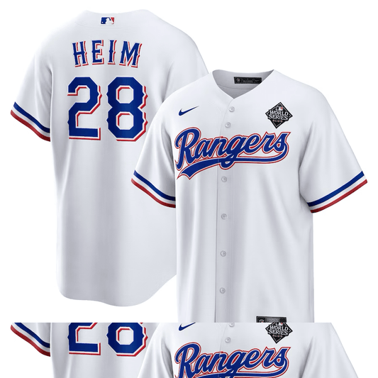 Jonah Heim Texas Rangers World Series Jerseys