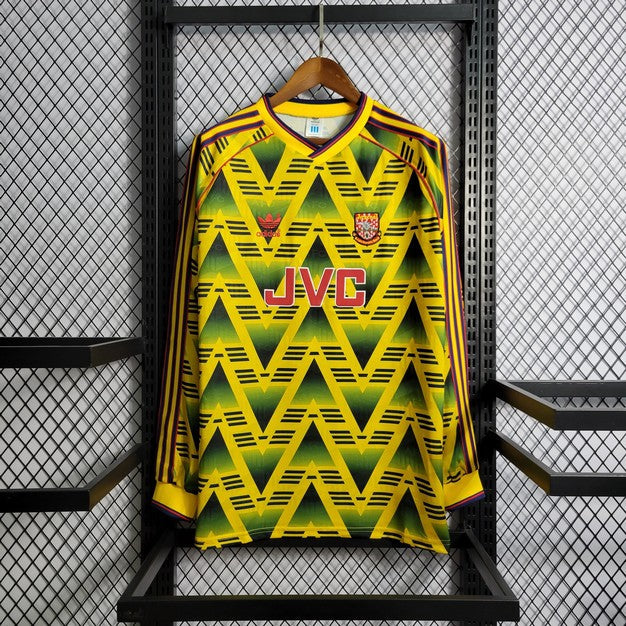 1991/1993 Retro Long Sleeve Arsenal Away Football Shirt 1:1 Thai Quality