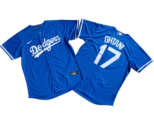 Los Angeles Dodgers 17# Shohei Ohtani Blue Player Jersey