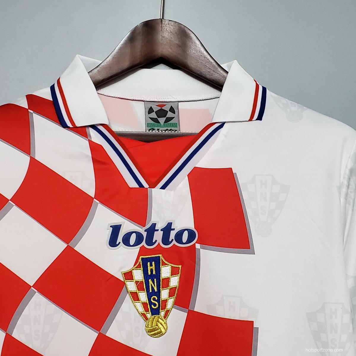 1998 Retro FIFA World Cup Croatia Home Soccer Shirt