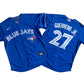 Men's Toronto Blue Jays Vladimir Guerrero Jr. #27 Blue Alternate Replica Player Jersey