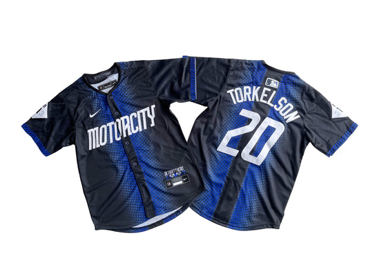 KID Youth Detroit Tigers Spencer Torkelson #20Navy 2024 City Connect Limited Jersey