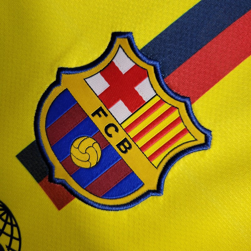 2008/2009 Retro Long Sleeves Barcelona Away Football Shirt 1:1 Thai Quality