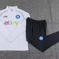 2023/2024 Napoli Half-Pull Training Suit White Football Shirt 1:1 Thai Quality Set