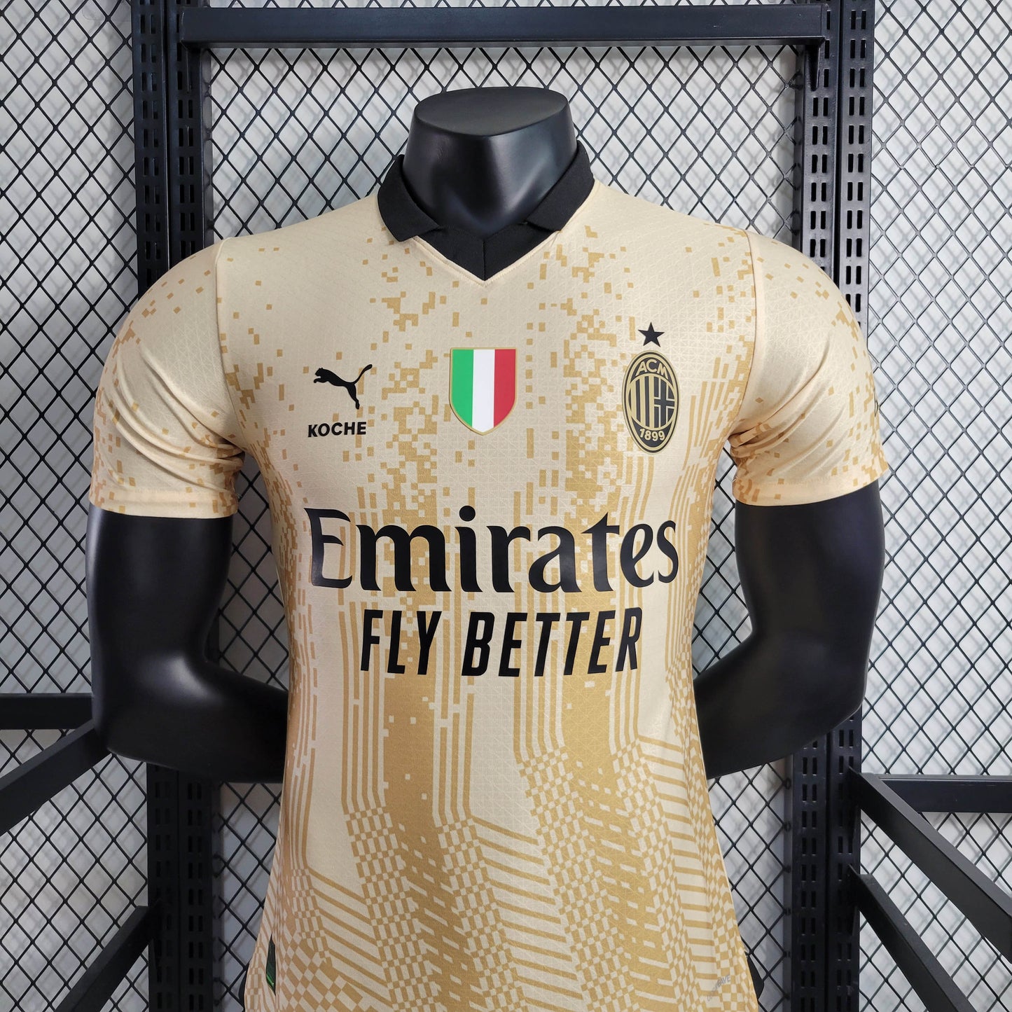 2022/2023 Player Version AC Milan Goalkeeper Special Edition Gold Football Shirt 1:1 Thai Quality