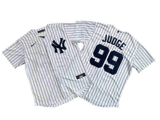 Men's New York Yankees Aaron Judge White Home Replica Player Name Jersey