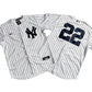 Men's New York Yankees 2# Derek Jeter  WhiteNavy Replica Jersey