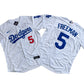 Los Angeles Dodgers 5# Dodgers Freddie Flexbase Royal White Jersey