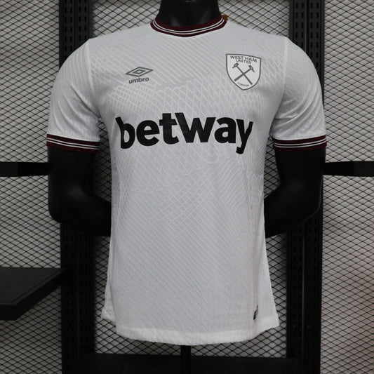 2023/2024 Player Version West Ham United White Football Shirt 1:1 Thai Quality
