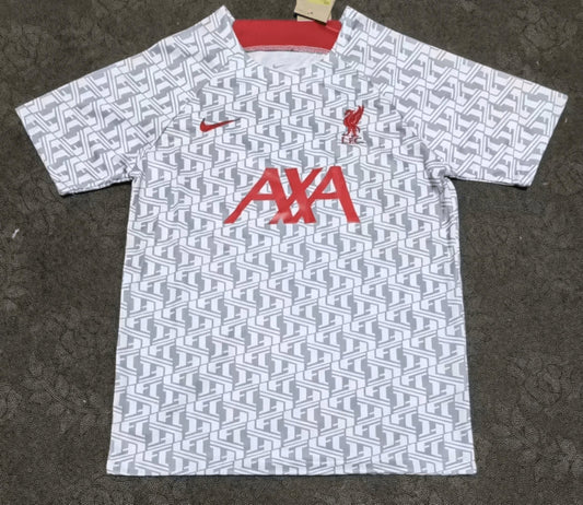 2023/2024 Liverpool Training Wear White Football Shirt 1:1 Thai Quality