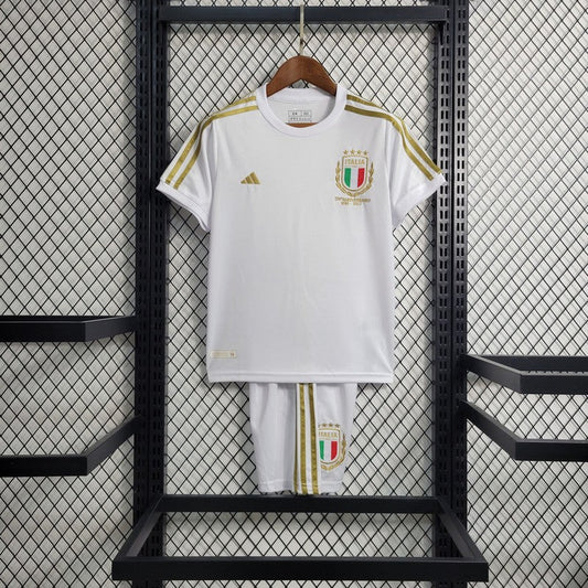 2023/2024 Kids Size  Italy 125th Commemorative Edition Soccer Shirt  1:1 Thai Quality