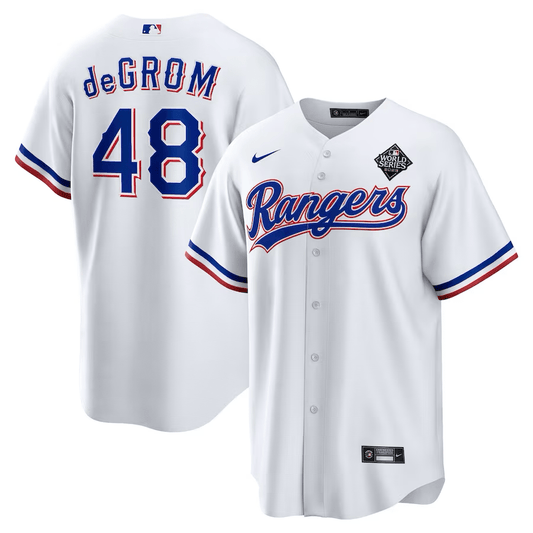 Jacob DeGrom Texas Rangers World Series Jerseys