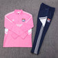 2022/2023 Lyon Half-Pull Training Suit Pink Football Shirt