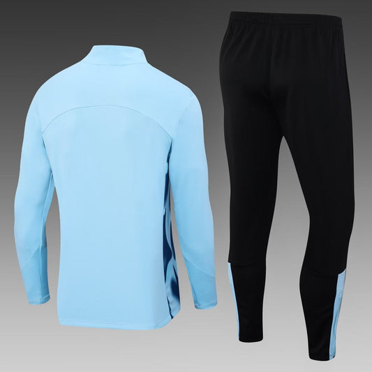 2023/2024 West Ham United Half-Pull Training Suit light blue Football Shirt 1:1 Thai Quality