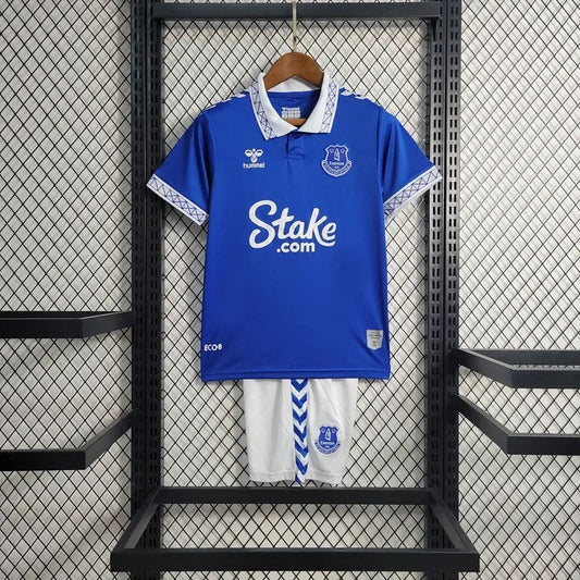 2023/2024 Kids Size Everton Home Soccer Jersey  1:1 Thai Quality