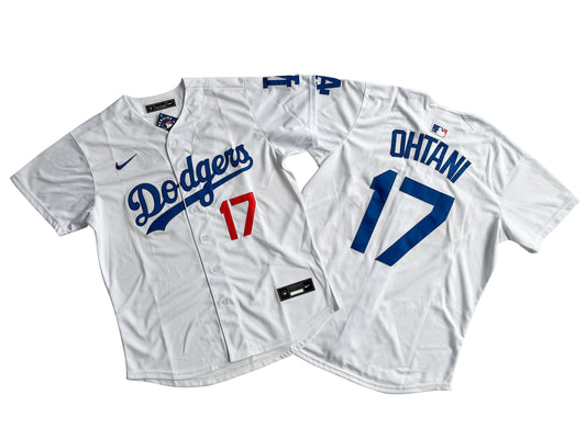 Men's Los Angeles Dodgers #17 Shohei Ohtani White Home Limited Player Jersey