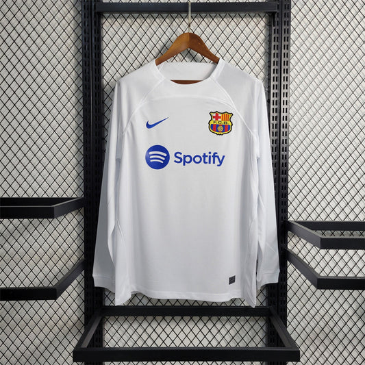 2023/2024 Long Sleeve Barcelona Away Soccer Jersey 1:1 Thai Quality
